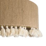 GLOBOSTAR® PUERTORICO 02095 Boho Κρεμαστό Φωτιστικό Οροφής με Ντουί 3 x E27 AC 220-240V IP20 - Μπεζ - Μ80 x Π80 x Υ27cm - Image 8