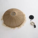 GLOBOSTAR® PUERTORICO 02098 Boho Κρεμαστό Φωτιστικό Οροφής με Ντουί 1 x E27 AC 220-240V IP20 - Μπεζ & Λευκό - Μ50 x Π50 x Υ25cm - Image 10