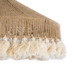 GLOBOSTAR® PUERTORICO 02098 Boho Κρεμαστό Φωτιστικό Οροφής με Ντουί 1 x E27 AC 220-240V IP20 - Μπεζ & Λευκό - Μ50 x Π50 x Υ25cm - Image 8