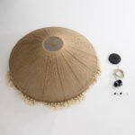 GLOBOSTAR® PUERTORICO 02099 Boho Κρεμαστό Φωτιστικό Οροφής με Ντουί 3 x E27 AC 220-240V IP20 - Μπεζ & Λευκό - Μ80 x Π80 x Υ35cm - Image 10