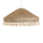 GLOBOSTAR® PUERTORICO 02099 Boho Κρεμαστό Φωτιστικό Οροφής με Ντουί 3 x E27 AC 220-240V IP20 - Μπεζ & Λευκό - Μ80 x Π80 x Υ35cm - Image 5