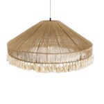 GLOBOSTAR® PUERTORICO 02099 Boho Κρεμαστό Φωτιστικό Οροφής με Ντουί 3 x E27 AC 220-240V IP20 - Μπεζ & Λευκό - Μ80 x Π80 x Υ35cm - Image 7