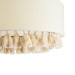 GLOBOSTAR® GINGER 02100 Boho Κρεμαστό Φωτιστικό Οροφής με Ντουί 1 x E27 AC 220-240V IP20 - Μπεζ & Λευκό - Μ50 x Π50 x Υ25cm - Image 8