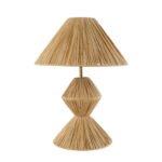 GLOBOSTAR® LUANA 02107 Boho Επιτραπέζιο Φωτιστικό Πορτατίφ με Ντουί 1 x E27 AC 220-240V IP20 - Μπεζ - Μ40 x Π40 x Υ50cm - Image 3