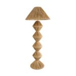 GLOBOSTAR® LUANA 02108 Boho Επιδαπέδιο Φωτιστικό με Ντουί 1 x E27 AC 220-240V IP20 - Μπεζ - Μ60 x Π60 x Υ150cm - Image 2