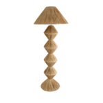 GLOBOSTAR® LUANA 02108 Boho Επιδαπέδιο Φωτιστικό με Ντουί 1 x E27 AC 220-240V IP20 - Μπεζ - Μ60 x Π60 x Υ150cm - Image 4