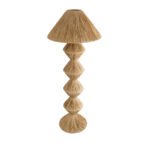 GLOBOSTAR® LUANA 02108 Boho Επιδαπέδιο Φωτιστικό με Ντουί 1 x E27 AC 220-240V IP20 - Μπεζ - Μ60 x Π60 x Υ150cm - Image 5