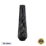 GLOBOSTAR® MAMIZU 02110 Boho Επιδαπέδιο Φωτιστικό με Ντουί 1 x E27 AC 220-240V IP20 - Μαύρο - Μ28 x Π28 x Υ93cm