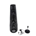 GLOBOSTAR® MAMIZU 02110 Boho Επιδαπέδιο Φωτιστικό με Ντουί 1 x E27 AC 220-240V IP20 - Μαύρο - Μ28 x Π28 x Υ93cm - Image 9