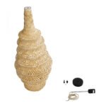 GLOBOSTAR® MAUI 02114 Boho Κρεμαστό Φωτιστικό Οροφής με Ντουί 1 x E27 AC 220-240V IP20 - Μπεζ - Μ30 x Π30 x Y77cm - Image 11