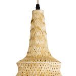 GLOBOSTAR® MAUI 02114 Boho Κρεμαστό Φωτιστικό Οροφής με Ντουί 1 x E27 AC 220-240V IP20 - Μπεζ - Μ30 x Π30 x Y77cm - Image 8