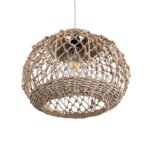 GLOBOSTAR® ECUADOR 02115 Boho Κρεμαστό Φωτιστικό Οροφής με Ντουί 1 x E27 AC 220-240V IP20 - Μπεζ - Μ35 x Π35 x Υ28cm - Image 6