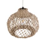 GLOBOSTAR® ECUADOR 02115 Boho Κρεμαστό Φωτιστικό Οροφής με Ντουί 1 x E27 AC 220-240V IP20 - Μπεζ - Μ35 x Π35 x Υ28cm - Image 7