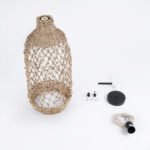 GLOBOSTAR® ECUADOR 02116 Boho Κρεμαστό Φωτιστικό Οροφής με Ντουί 1 x E27 AC 220-240V IP20 - Μπεζ - Μ23 x Π23 x Υ50cm - Image 10