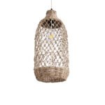 GLOBOSTAR® ECUADOR 02116 Boho Κρεμαστό Φωτιστικό Οροφής με Ντουί 1 x E27 AC 220-240V IP20 - Μπεζ - Μ23 x Π23 x Υ50cm - Image 2