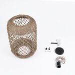 GLOBOSTAR® ECUADOR 02117 Boho Κρεμαστό Φωτιστικό Οροφής με Ντουί 1 x E27 AC 220-240V IP20 - Μπεζ - Μ28 x Π28 x Υ40cm - Image 10