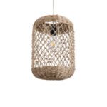 GLOBOSTAR® ECUADOR 02117 Boho Κρεμαστό Φωτιστικό Οροφής με Ντουί 1 x E27 AC 220-240V IP20 - Μπεζ - Μ28 x Π28 x Υ40cm - Image 2