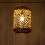 GLOBOSTAR® ECUADOR 02117 Boho Κρεμαστό Φωτιστικό Οροφής με Ντουί 1 x E27 AC 220-240V IP20 - Μπεζ - Μ28 x Π28 x Υ40cm - Image 3