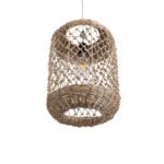 GLOBOSTAR® ECUADOR 02117 Boho Κρεμαστό Φωτιστικό Οροφής με Ντουί 1 x E27 AC 220-240V IP20 - Μπεζ - Μ28 x Π28 x Υ40cm - Image 6