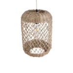 GLOBOSTAR® ECUADOR 02117 Boho Κρεμαστό Φωτιστικό Οροφής με Ντουί 1 x E27 AC 220-240V IP20 - Μπεζ - Μ28 x Π28 x Υ40cm - Image 7