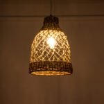 GLOBOSTAR® ECUADOR 02118 Boho Κρεμαστό Φωτιστικό Οροφής με Ντουί 1 x E27 AC 220-240V IP20 - Μπεζ - Μ25 x Π25 x Υ35cm - Image 3