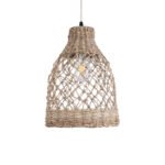 GLOBOSTAR® ECUADOR 02118 Boho Κρεμαστό Φωτιστικό Οροφής με Ντουί 1 x E27 AC 220-240V IP20 - Μπεζ - Μ25 x Π25 x Υ35cm - Image 5