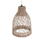 GLOBOSTAR® ECUADOR 02118 Boho Κρεμαστό Φωτιστικό Οροφής με Ντουί 1 x E27 AC 220-240V IP20 - Μπεζ - Μ25 x Π25 x Υ35cm - Image 7