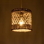 GLOBOSTAR® ECUADOR 02120 Boho Κρεμαστό Φωτιστικό Οροφής με Ντουί 1 x E27 AC 220-240V IP20 - Μπεζ - Μ20 x Π20 x Υ20cm - Image 3