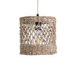 GLOBOSTAR® ECUADOR 02120 Boho Κρεμαστό Φωτιστικό Οροφής με Ντουί 1 x E27 AC 220-240V IP20 - Μπεζ - Μ20 x Π20 x Υ20cm - Image 5