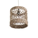 GLOBOSTAR® ECUADOR 02120 Boho Κρεμαστό Φωτιστικό Οροφής με Ντουί 1 x E27 AC 220-240V IP20 - Μπεζ - Μ20 x Π20 x Υ20cm - Image 6