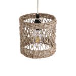 GLOBOSTAR® ECUADOR 02120 Boho Κρεμαστό Φωτιστικό Οροφής με Ντουί 1 x E27 AC 220-240V IP20 - Μπεζ - Μ20 x Π20 x Υ20cm - Image 7