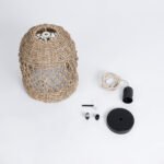 GLOBOSTAR® ECUADOR 02121 Boho Κρεμαστό Φωτιστικό Οροφής με Ντουί 1 x E27 AC 220-240V IP20 - Μπεζ - Μ20 x Π20 x Υ25cm - Image 11