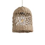 GLOBOSTAR® ECUADOR 02121 Boho Κρεμαστό Φωτιστικό Οροφής με Ντουί 1 x E27 AC 220-240V IP20 - Μπεζ - Μ20 x Π20 x Υ25cm - Image 2