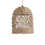 GLOBOSTAR® ECUADOR 02121 Boho Κρεμαστό Φωτιστικό Οροφής με Ντουί 1 x E27 AC 220-240V IP20 - Μπεζ - Μ20 x Π20 x Υ25cm - Image 5