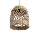 GLOBOSTAR® ECUADOR 02121 Boho Κρεμαστό Φωτιστικό Οροφής με Ντουί 1 x E27 AC 220-240V IP20 - Μπεζ - Μ20 x Π20 x Υ25cm - Image 6