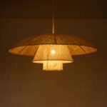 GLOBOSTAR® ZORA 02139 Boho Κρεμαστό Φωτιστικό Οροφής με Ντουί 1 x E27 AC 220-240V IP20 - Μπεζ - Μ80 x Π80 x Υ32cm - Image 3