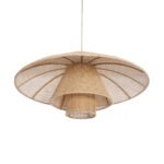 GLOBOSTAR® ZORA 02139 Boho Κρεμαστό Φωτιστικό Οροφής με Ντουί 1 x E27 AC 220-240V IP20 - Μπεζ - Μ80 x Π80 x Υ32cm - Image 6