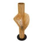 GLOBOSTAR® MIHIRO 02150 Boho Επιδαπέδιο Φωτιστικό με Ντουί 1 x E27 AC 220-240V IP20 - Καφέ & Μαύρο - Μ48 x Π48 x Υ120cm - Image 5