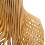 GLOBOSTAR® MIHIRO 02150 Boho Επιδαπέδιο Φωτιστικό με Ντουί 1 x E27 AC 220-240V IP20 - Καφέ & Μαύρο - Μ48 x Π48 x Υ120cm - Image 6