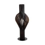 GLOBOSTAR® MIHIRO 02151 Boho Επιδαπέδιο Φωτιστικό με Ντουί 1 x E27 AC 220-240V IP20 - Καφέ & Μαύρο - Μ48 x Π48 x Υ120cm - Image 2