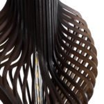 GLOBOSTAR® MIHIRO 02151 Boho Επιδαπέδιο Φωτιστικό με Ντουί 1 x E27 AC 220-240V IP20 - Καφέ & Μαύρο - Μ48 x Π48 x Υ120cm - Image 5