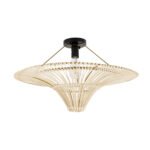 GLOBOSTAR® PALERMO 02152 Boho Κρεμαστό Φωτιστικό Οροφής με Ντουί 1 x E27 AC 220-240V IP20 - Μπεζ - Μ60 x Π60 x Υ36cm - Image 2