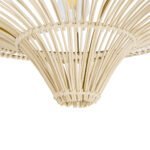 GLOBOSTAR® PALERMO 02152 Boho Κρεμαστό Φωτιστικό Οροφής με Ντουί 1 x E27 AC 220-240V IP20 - Μπεζ - Μ60 x Π60 x Υ36cm - Image 6