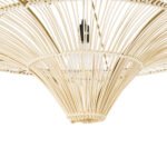 GLOBOSTAR® PALERMO 02153 Boho Φωτιστικό Οροφής με Ντουί 1 x E27 AC 220-240V IP20 - Μπεζ - Μ100 x Π100 x Υ55cm - Image 6