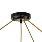 GLOBOSTAR® PALERMO 02153 Boho Φωτιστικό Οροφής με Ντουί 1 x E27 AC 220-240V IP20 - Μπεζ - Μ100 x Π100 x Υ55cm - Image 8