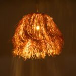 GLOBOSTAR® GUADELOUPE 02154 Boho Κρεμαστό Φωτιστικό Οροφής με Ντουί 1 x E27 AC 220-240V IP20 - Μπεζ - Μ50 x Π50 x Υ40cm - Image 3