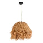 GLOBOSTAR® GUADELOUPE 02154 Boho Κρεμαστό Φωτιστικό Οροφής με Ντουί 1 x E27 AC 220-240V IP20 - Μπεζ - Μ50 x Π50 x Υ40cm - Image 4