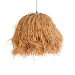 GLOBOSTAR® GUADELOUPE 02154 Boho Κρεμαστό Φωτιστικό Οροφής με Ντουί 1 x E27 AC 220-240V IP20 - Μπεζ - Μ50 x Π50 x Υ40cm - Image 5