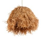 GLOBOSTAR® GUADELOUPE 02154 Boho Κρεμαστό Φωτιστικό Οροφής με Ντουί 1 x E27 AC 220-240V IP20 - Μπεζ - Μ50 x Π50 x Υ40cm - Image 6