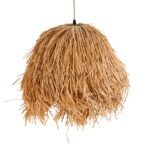 GLOBOSTAR® GUADELOUPE 02154 Boho Κρεμαστό Φωτιστικό Οροφής με Ντουί 1 x E27 AC 220-240V IP20 - Μπεζ - Μ50 x Π50 x Υ40cm - Image 7